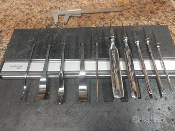 Lotto sgorbie forgiate scultura e falegnameria