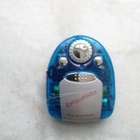 Radio portatile vintage blu