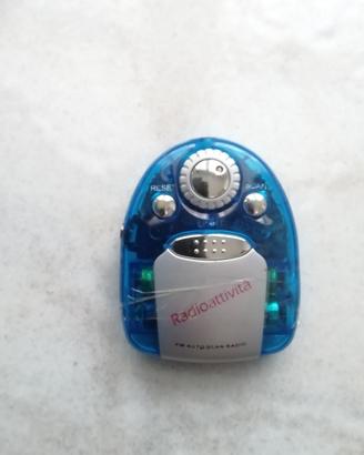 Radio portatile vintage blu