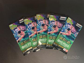 5x OP12 Bustine Sealed One Piece Card Game