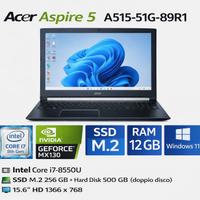 Acer Aspire 5  i7-8550U Ram 12  256 Gb Windows 11