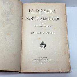 Libro 1919 La Commedia Di Dante Alighieri -Mestica
