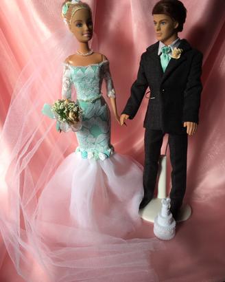 Barbie e Ken sposi ooak da collezione realizzati