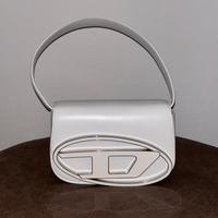 Borsa Diesel Bianca Icona DD Oval