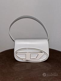 Borsa Diesel Bianca Icona DD Oval