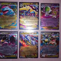 Lotto di 6 Carte Pokemon ITA Mega Ex Holo Rare