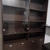 Libreria con vetrina per stanza studio 2 mobili