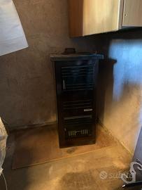 Stufa a legna con tubi