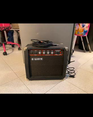 Amplificatore basso E-Wave B-20A 20W + cavo