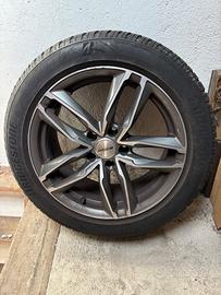 4 cerchi con gomme invernali raggio 17