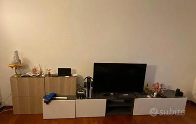 Parete soggiorno ikea besta