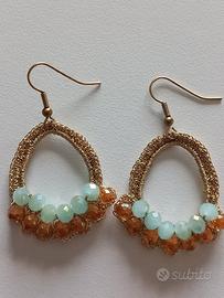 Orecchini artigianali all uncinetto