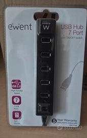 hub usb 7 porte ewent