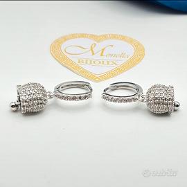 Orecchini da donna Monella Bijoux acciaio zirconi