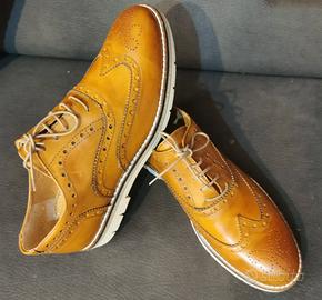 SCARPE FRANCESINE in PELLE - Marrone - Taglia 44