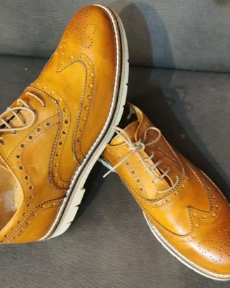 SCARPE FRANCESINE in PELLE - Marrone - Taglia 44