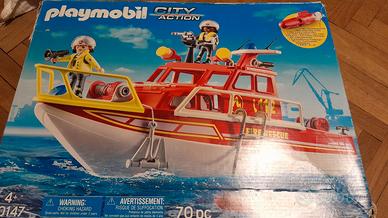 Playmobil 70147 Motoscafo/Barca Pompieri