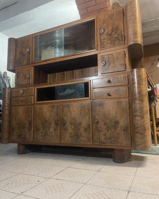 Credenza Art Déco anni ’30/’40 in radica – vintage