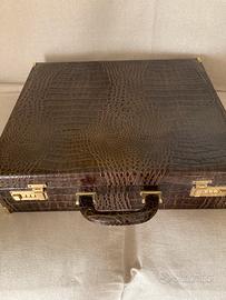 Valigetta con Album Fotografico in vera pelle