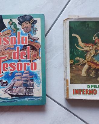 2 libri vintage: l'isola del tesoro/ inferno verde