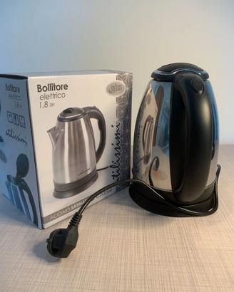 Bollitore elettrico 1,8 L acciaio pari al nuovo