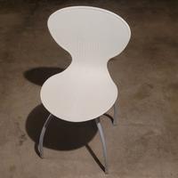 sedia scrivania bianca