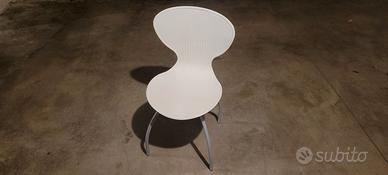 sedia scrivania bianca