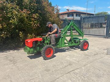 T45 TRATTORINO GOLDONI 4×4 CON GRU IDRAULICO