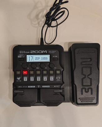 Pedaliera  Chitarra - Zoom G1x Four + Alimentatore