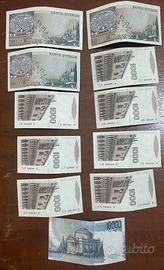 Lotto Banconote Lire con seguenze FDS