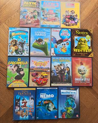 Lotto 14 Dvd cartoni