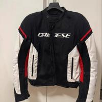 Dainese Air Frame D1 Tex nero bianco rosso -giacca
