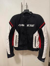 Dainese Air Frame D1 Tex nero bianco rosso -giacca