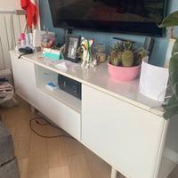 Mobile porta TV IKEA bianco lucido