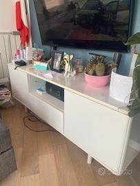 Mobile porta TV IKEA bianco lucido