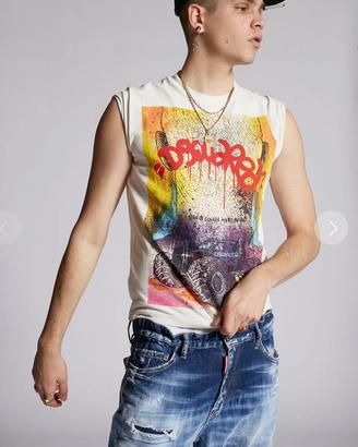 T-Shirt Dsquared 2 Uomo Taglia S ( Con Fattura )