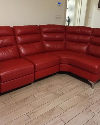 Divano in pelle angolare