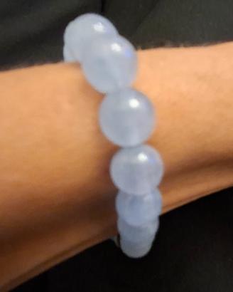 bracciale pietra acquamarina 