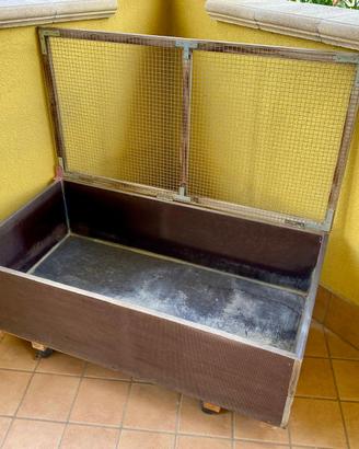 Terrario per tartarughe in multistrato di betulla