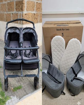 Passeggino gemellare PegPerego Book for Two  KIT