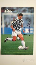 Cartolina autografata di Gianluca Vialli Juventus