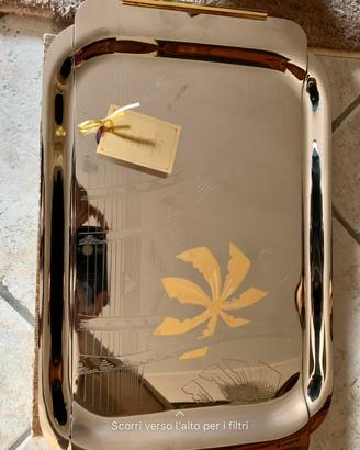 Vassoio laminato in oro 24kt nuovo full set