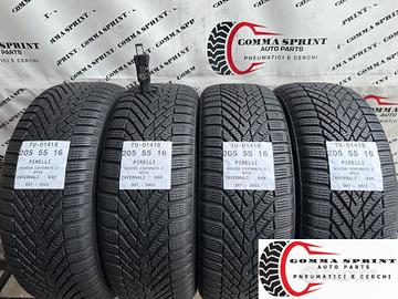 4 PNEUMATICI 205/55 R16 PIRELLI INVERNALI 90%