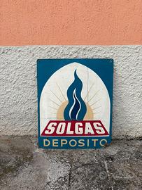 Insegna vintage Solgas