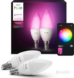 Lampadine LED smart E14 Philips Hue 2 pezzi