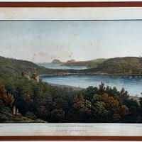 Lake Avernus ( Lago d'Averno) incisione su acciaio