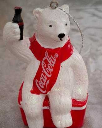 Addobbo natalizio orso polare coca cola