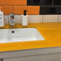 Piano in per mobile base bagno con lavandino