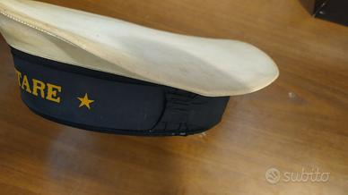 Cappello militare marina italiana vintage 1958