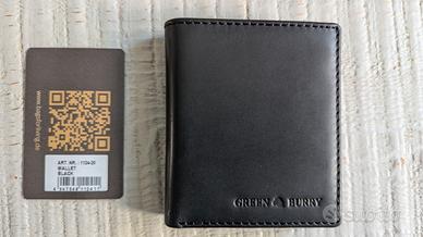 Portafogli Greenburry Pure Black pelle vacchetta
